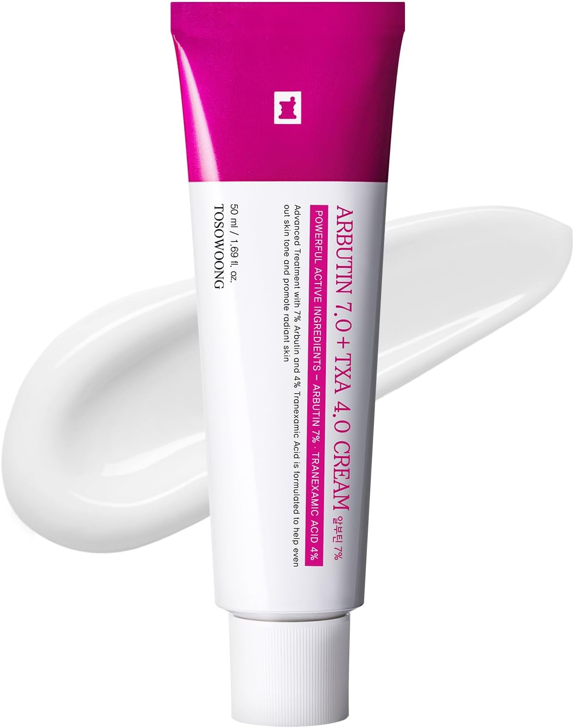 TOSOWOONG Arbutin 7 + Tranexamic Acid 4 Cream, 70,000ppm Arbutin