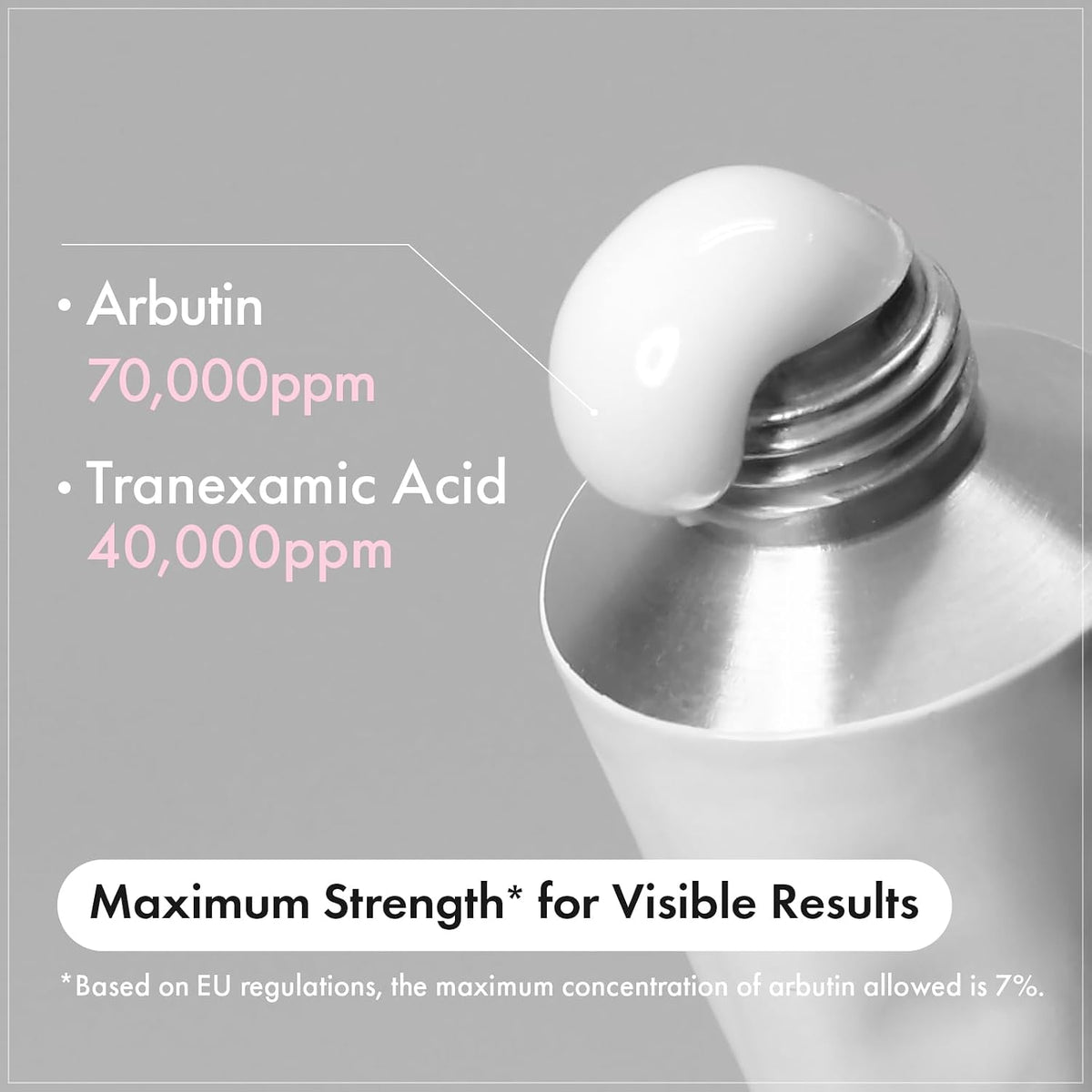 TOSOWOONG Arbutin 7 + Tranexamic Acid 4 Cream, 70,000ppm Arbutin